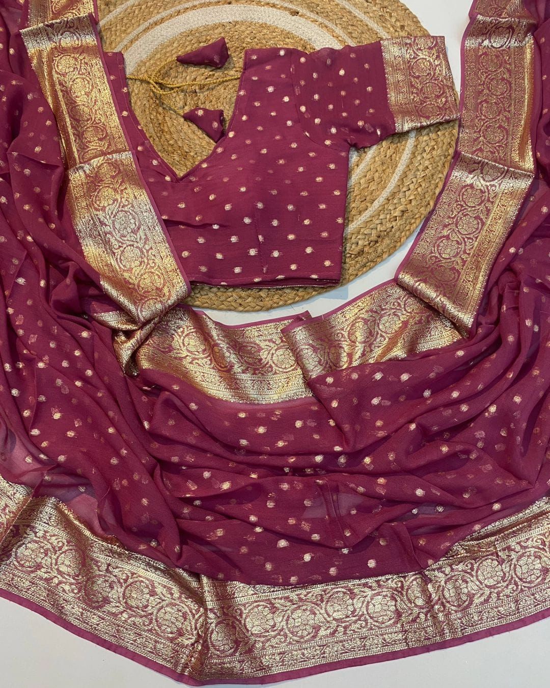 Sv Readymade Blouse Pure Viscose Georgette Wedding Wear Sarees Wholesale Shop In Surat